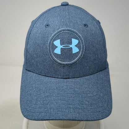 Under Armour Baseball Cap Blue L UA Golf HeatGear Performance Stretch Fit Hat