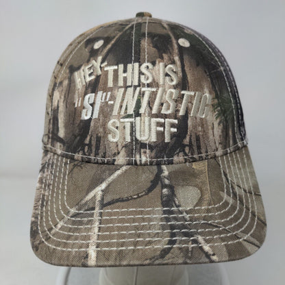 Hey This is SI-Intistic Stuff Strapback Hat Camouflage OS 6 Panel Outdoor Cap