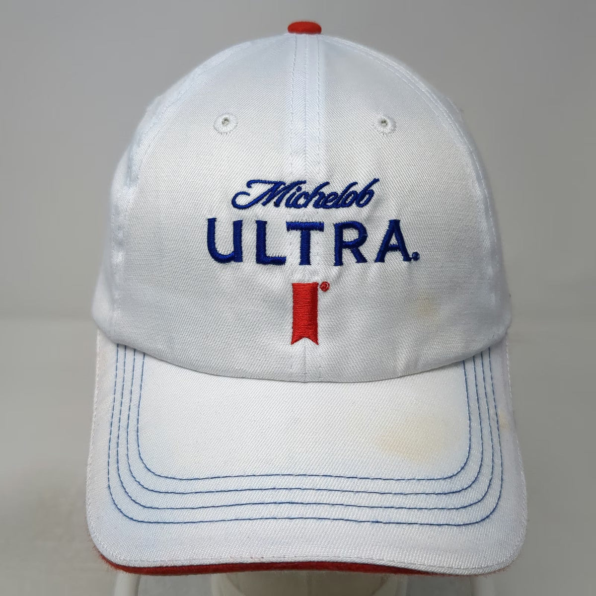 Michelob Ultra Baseball Cap White One Size Beer Logo Embroidery Slideback Hat