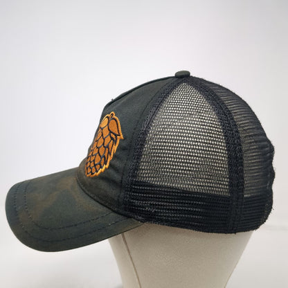 Pistil Trucker Hat Black One Size Hop Cone Double Mountain Brewery Mesh Back