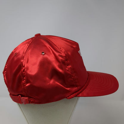 UNLV Hey Reb! Mascot 5 Panel Hat Red One Size Satin Rope Brim Adjustable