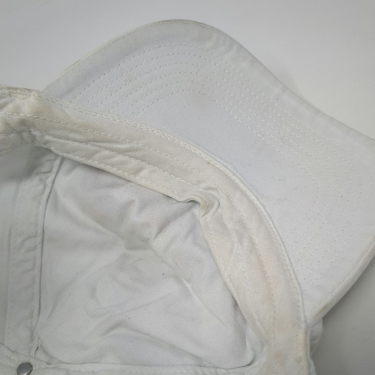 Coca-Cola Baseball Cap White OSFM Slideback Cotton Embroidered Script Logo Hat