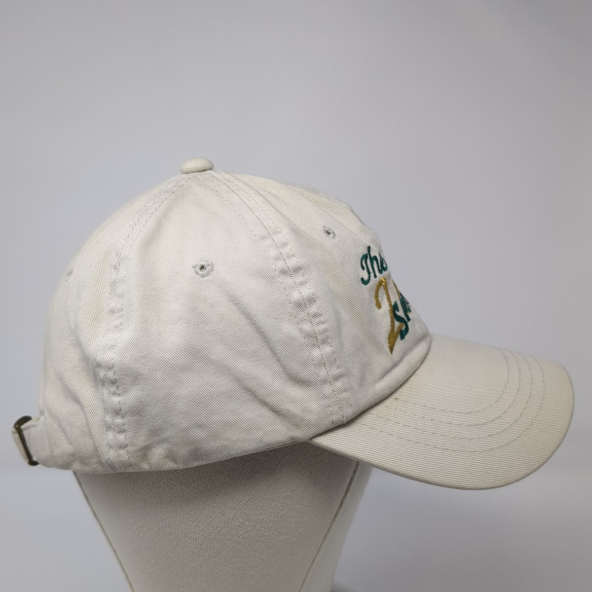 Vintage The Masters 2001 CBS Sports Slideback Hat Beige Vintage Y2K Golf