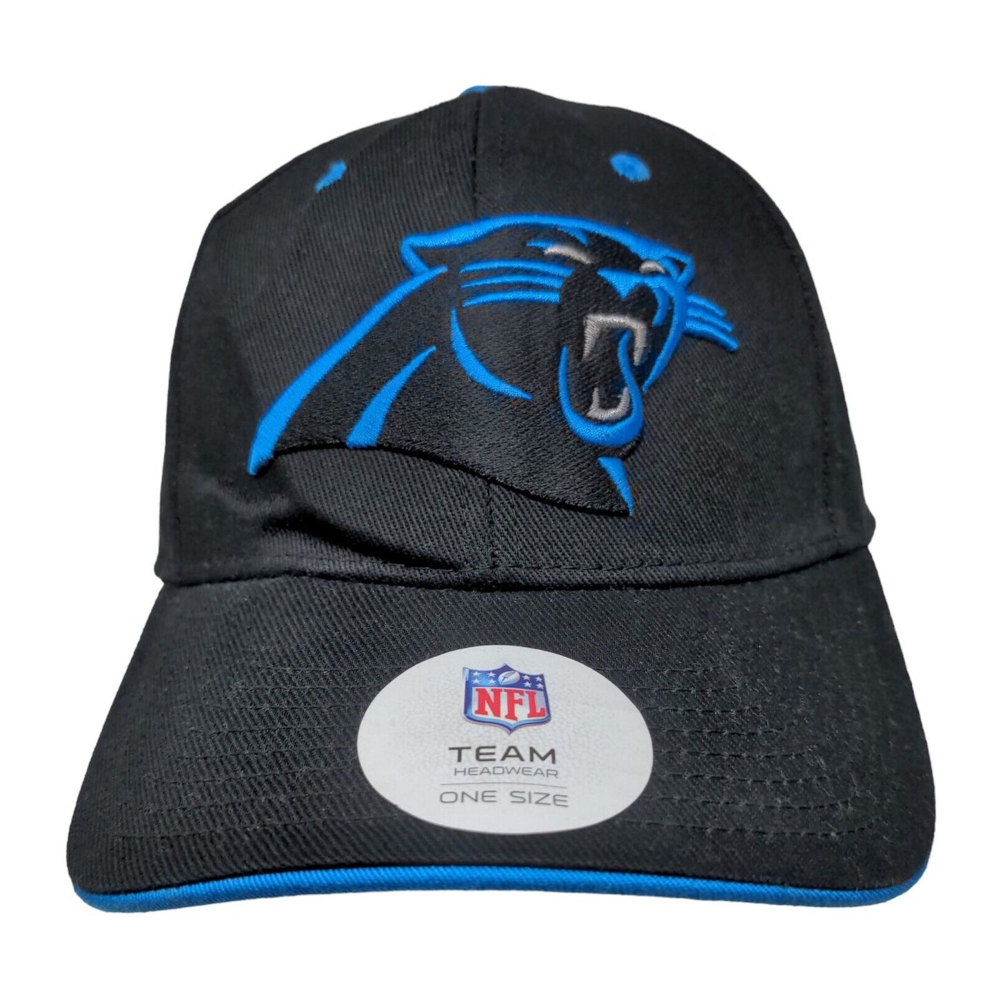 NFL Men's Snapback Hat Black OSFA Embroidered Carolina Panthers Logo W/Tags