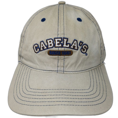 Cabela's Baseball Cap Beige Blue One Size Grand Opening Boise Idaho 2006 Hat