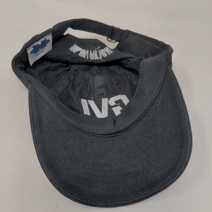 GVL ELevation Slideback Hat Black One Size Adjustable Embroidered Cotton BIG X
