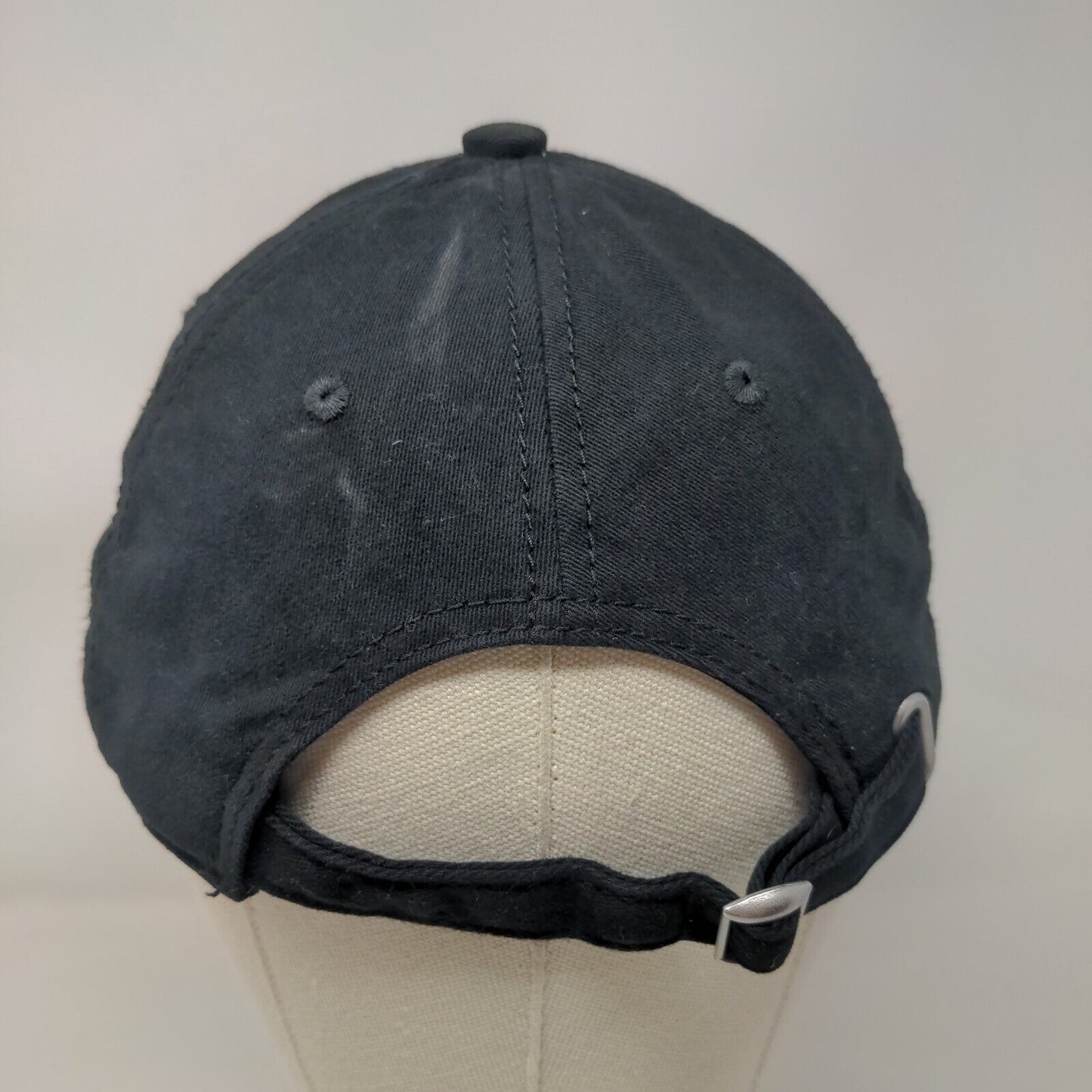 Unbranded Slideback Hat Black One Size Adjustable Vented Holes Blank