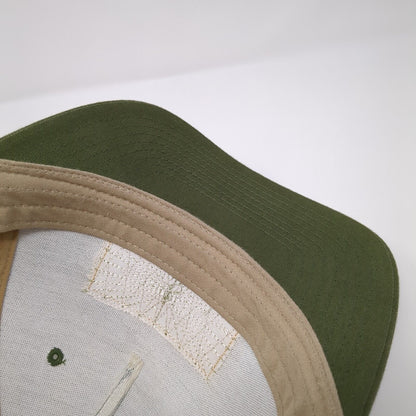 Idaho Angler Leather Patch Snapback Trucker Hat Green One Size Mesh Back