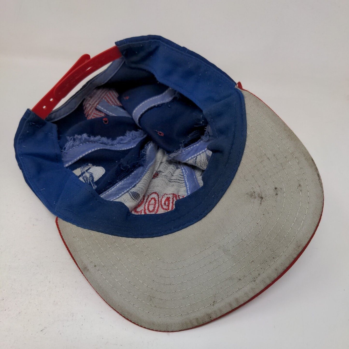 JB Expos Men's Snapback Hat Blue Red Embroidered Logo Adjustable