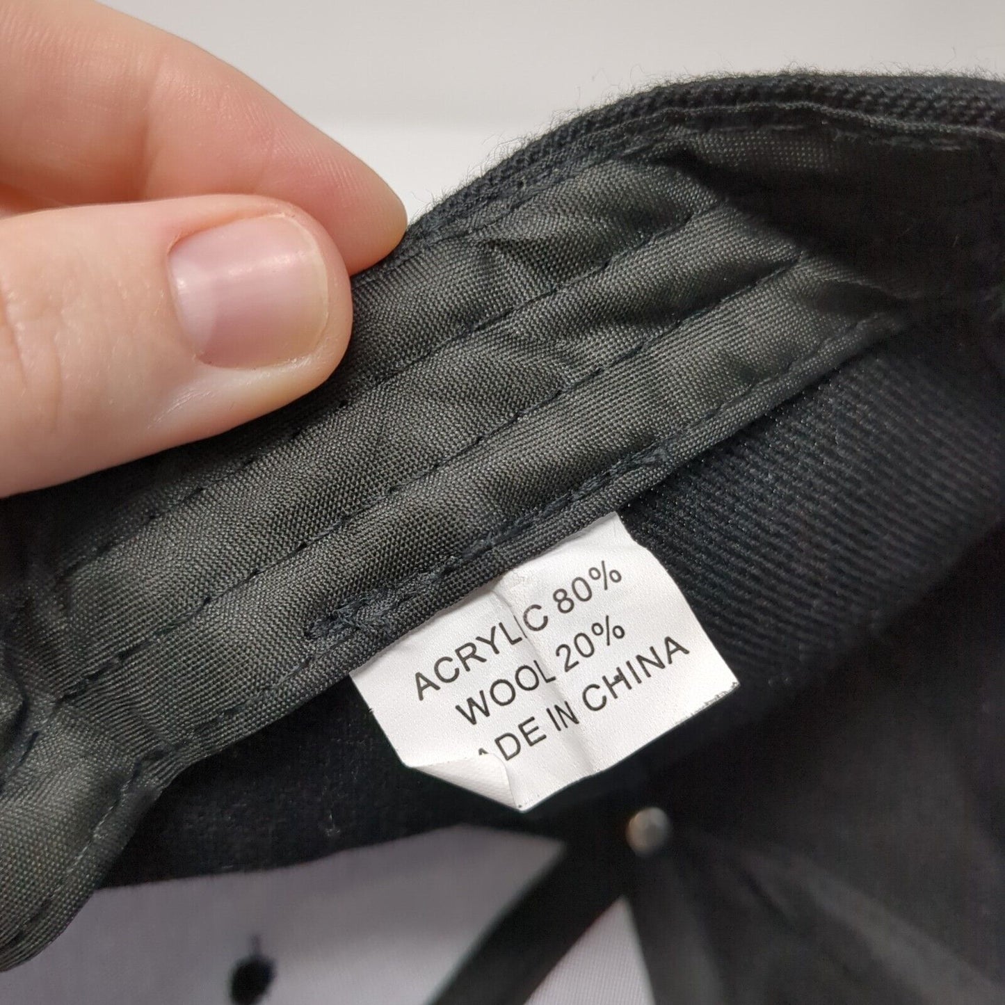 Unbranded Strapback Hat Black One Size 6 Panel Adjustable Blank Solid