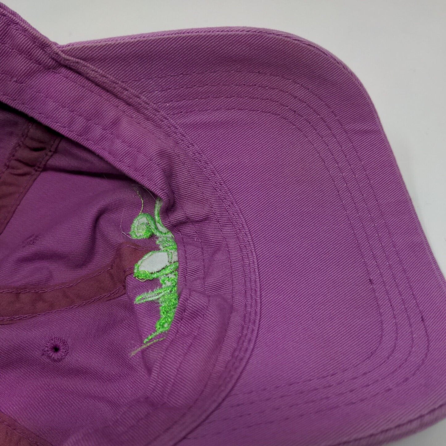 Sea Island Slideback Hat Purple OSFM Adjustable Embroidered 6 Panel Outdoor Cap