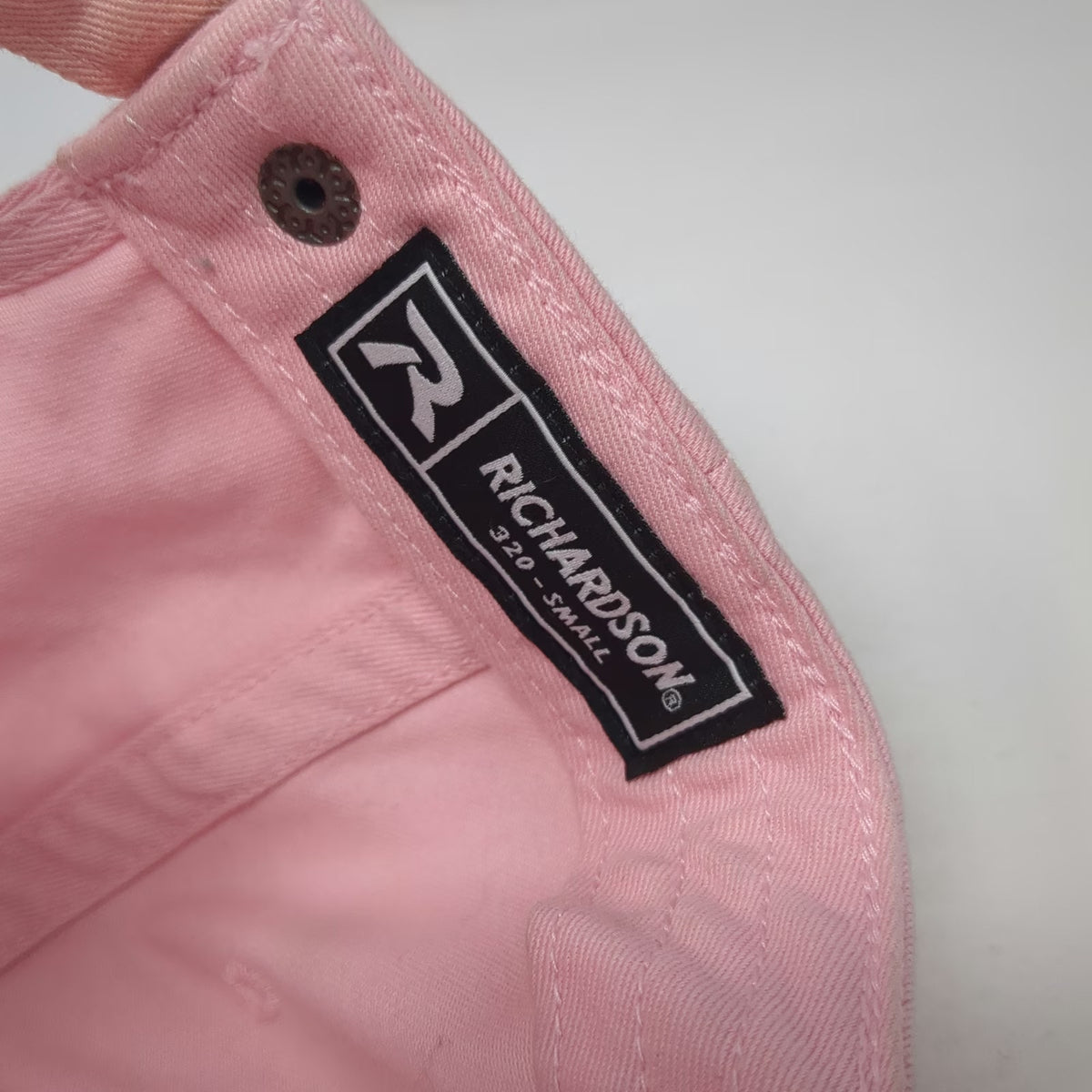 Richardson Baseball Cap Pink S Kauai Juice Co Slideback Cotton Flower Logo Hat