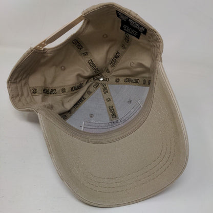 Flag of Costa Rica Patch Snapback Hat Tan OSFA Adjustable 6 Panel