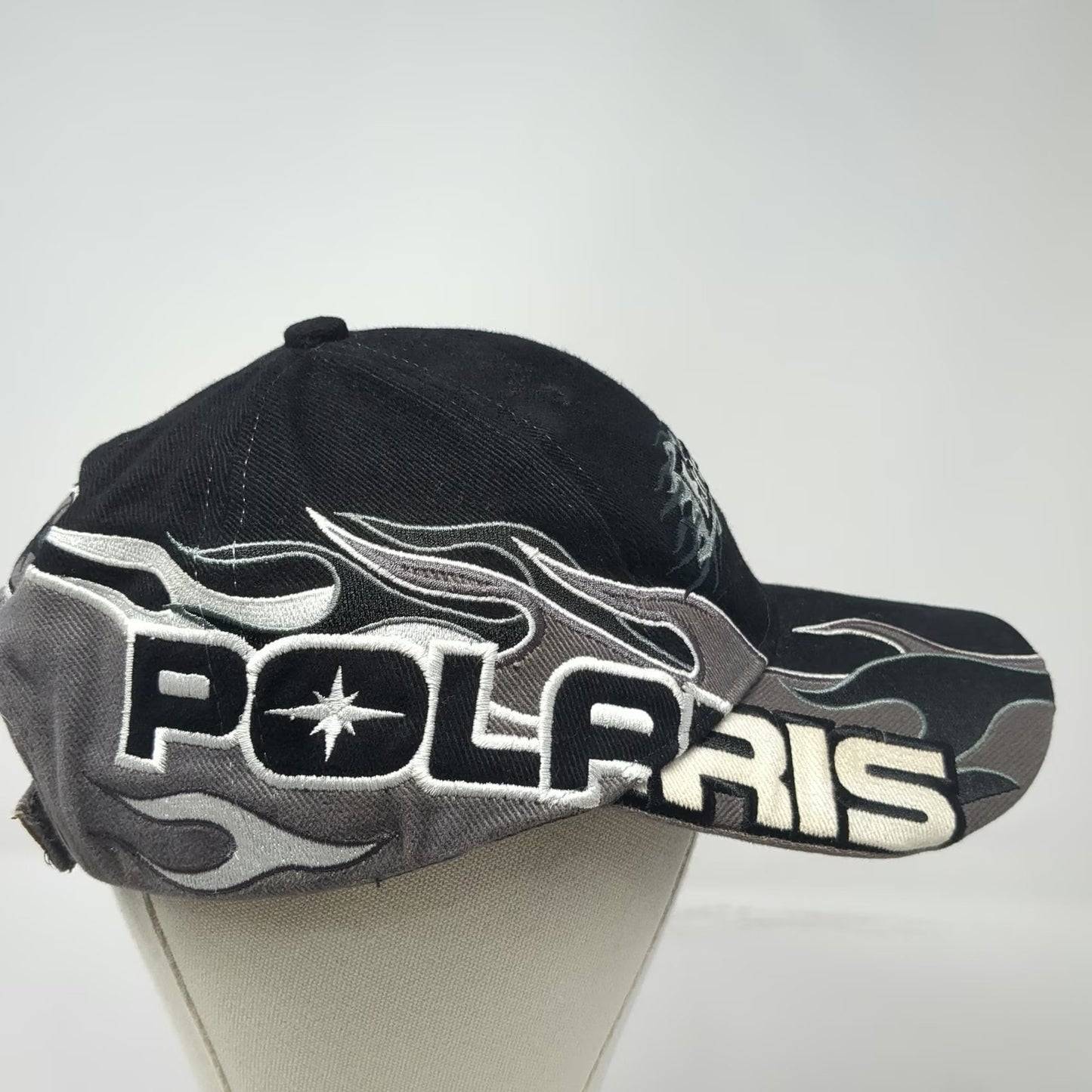 Polaris Fire on Ice 50th Anniversary Black Baseball Cap One Size Strapback