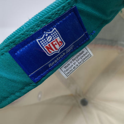 Miami Dolphins NFL Reebok Cap Hat Beige Blue Orange One Size Strapback Shield