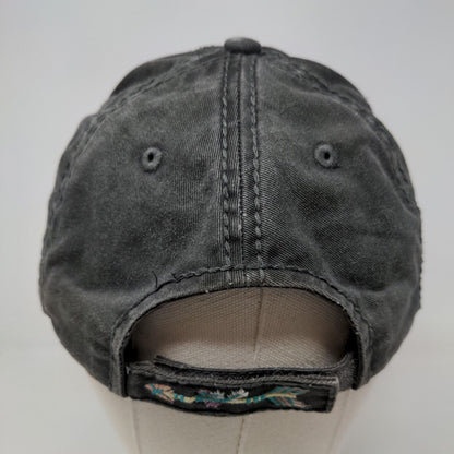 KB Ethos Women's Strapback Hat Gray Adjustable Embroidered Mama Bear Distressed