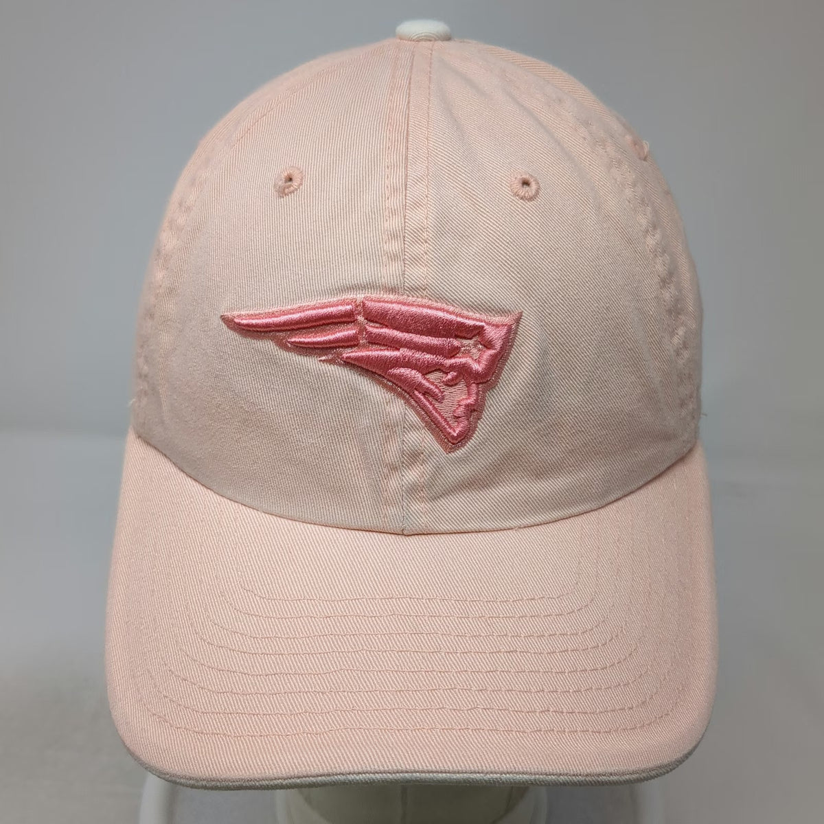 New England Patriots NFL Pink One Size Cap Embroidered Script Back Strapback Hat