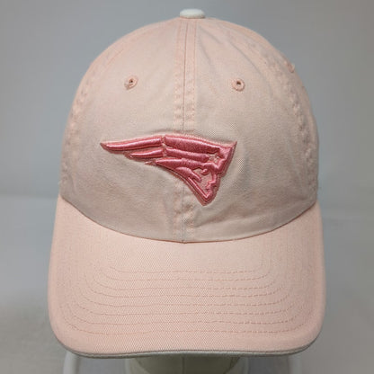 New England Patriots NFL Pink One Size Cap Embroidered Script Back Strapback Hat