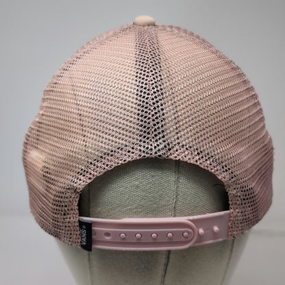 Vans Trucker Hat Pink One Size Off The Wall Palm Tree Graphic Mesh Snapback Logo