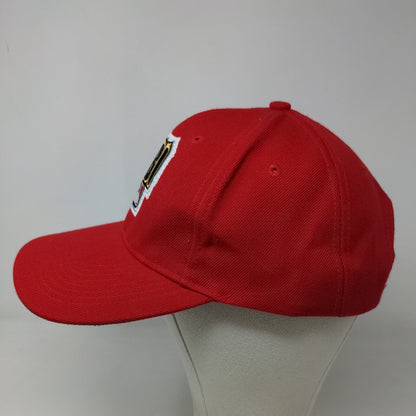 San Sun Boy's Snapback Hat Red Size OSFA Embroidered RBI MLB Logo