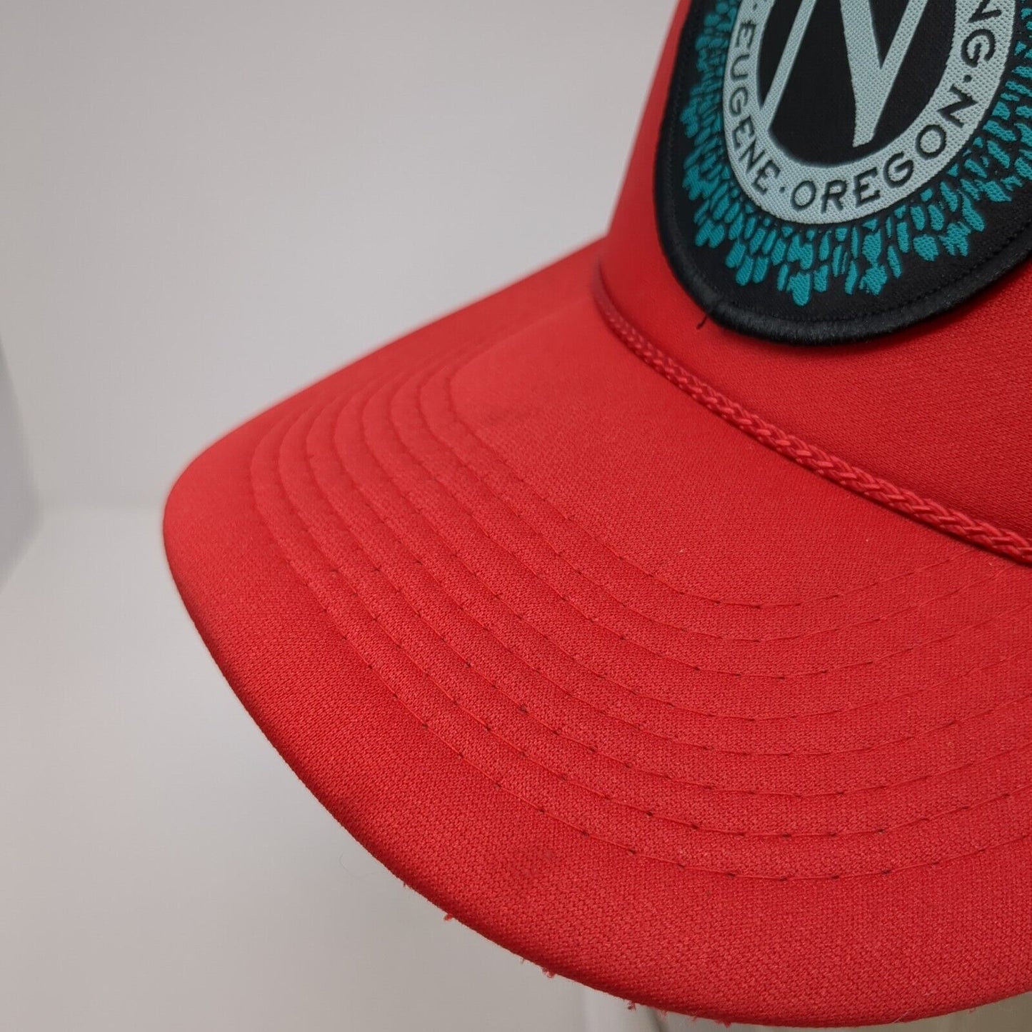 Ninkasi Brewing Oregon Eugene Snapback Trucker Hat Red Adjustable Mesh Rope Otto