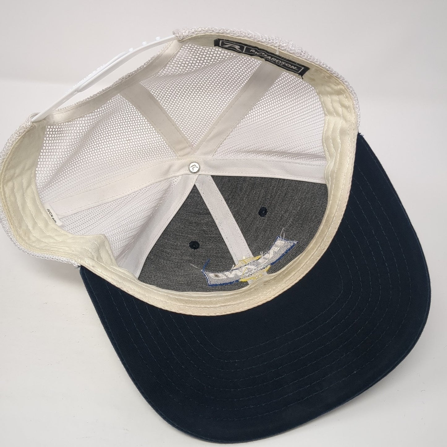 Inland Crane Snapback Trucker Hat Blue One Size Mesh Back Richardson