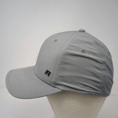 Russell Baseball Cap Gray XL Stretch Fit Performance Sport Gym Athletic Hat