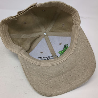 Baseball Cap Beige One Size Mazatlan Mexico Lizard Embroidered Strapback Hat