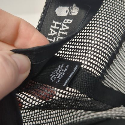 Idaho Prep Co. Patch Snapback Mesh Back Trucker Hat Black One Size