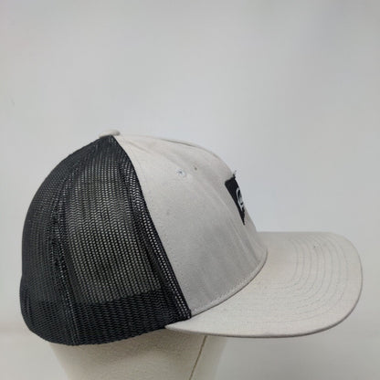 Quiksilver Snapback Mesh Back Trucker Hat Gray OSFM Colorblock Yupoong