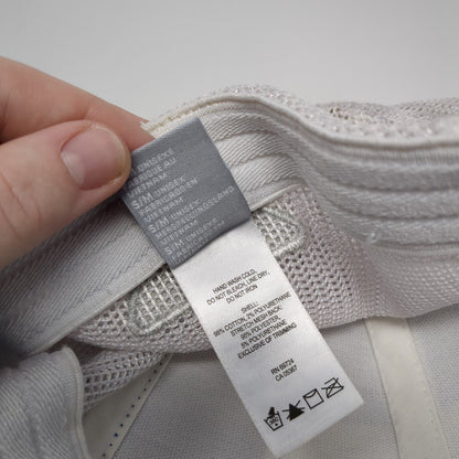 Columbia PFG Fitted Mesh Back Trucker Hat Blue S/M USA Fish Flag Patch