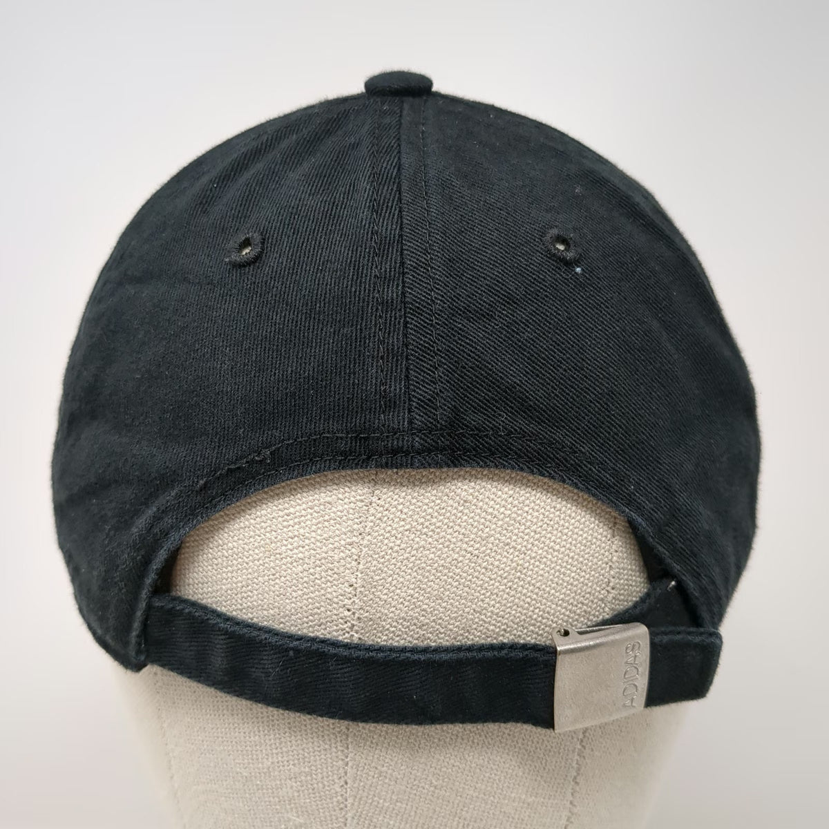 Adidas Baseball Cap Black One Size Tonal Logo Slideback Adjustable Cotton hat