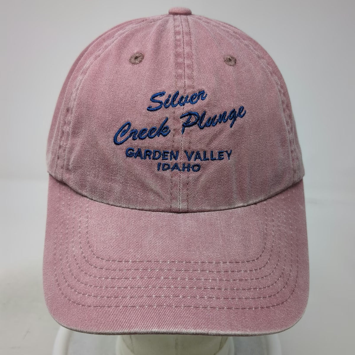 Port Authority Baseball Cap Red One Size Silver Creek Plunge Idaho Hat Cotton