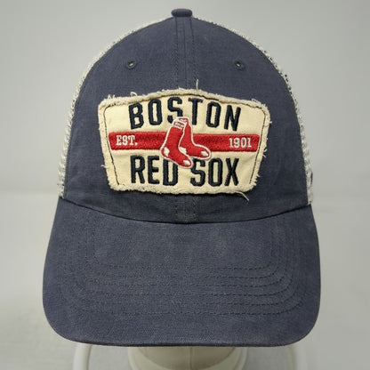 '47 Boston Red Sox MLB Blue White Trucker Hat One Size Mesh Snapback Logo Patch
