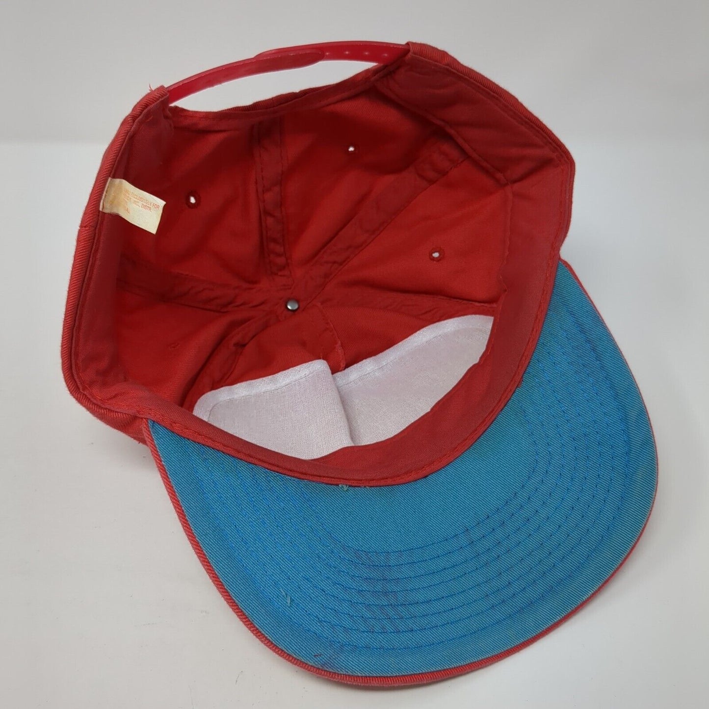 Don't Worry I'll Fix It Snapback Hat Red One Size Adjustable Solid
