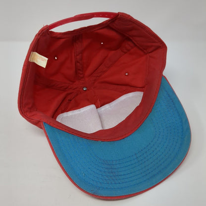 Don't Worry I'll Fix It Snapback Hat Red One Size Adjustable Solid