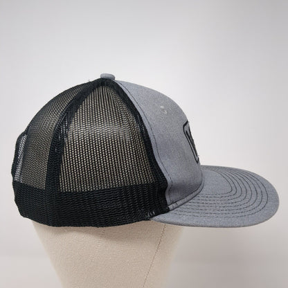 W420 Snapback Trucker Hat Gray OSFA Adjustable Mesh Back 6 Panel Port Authority
