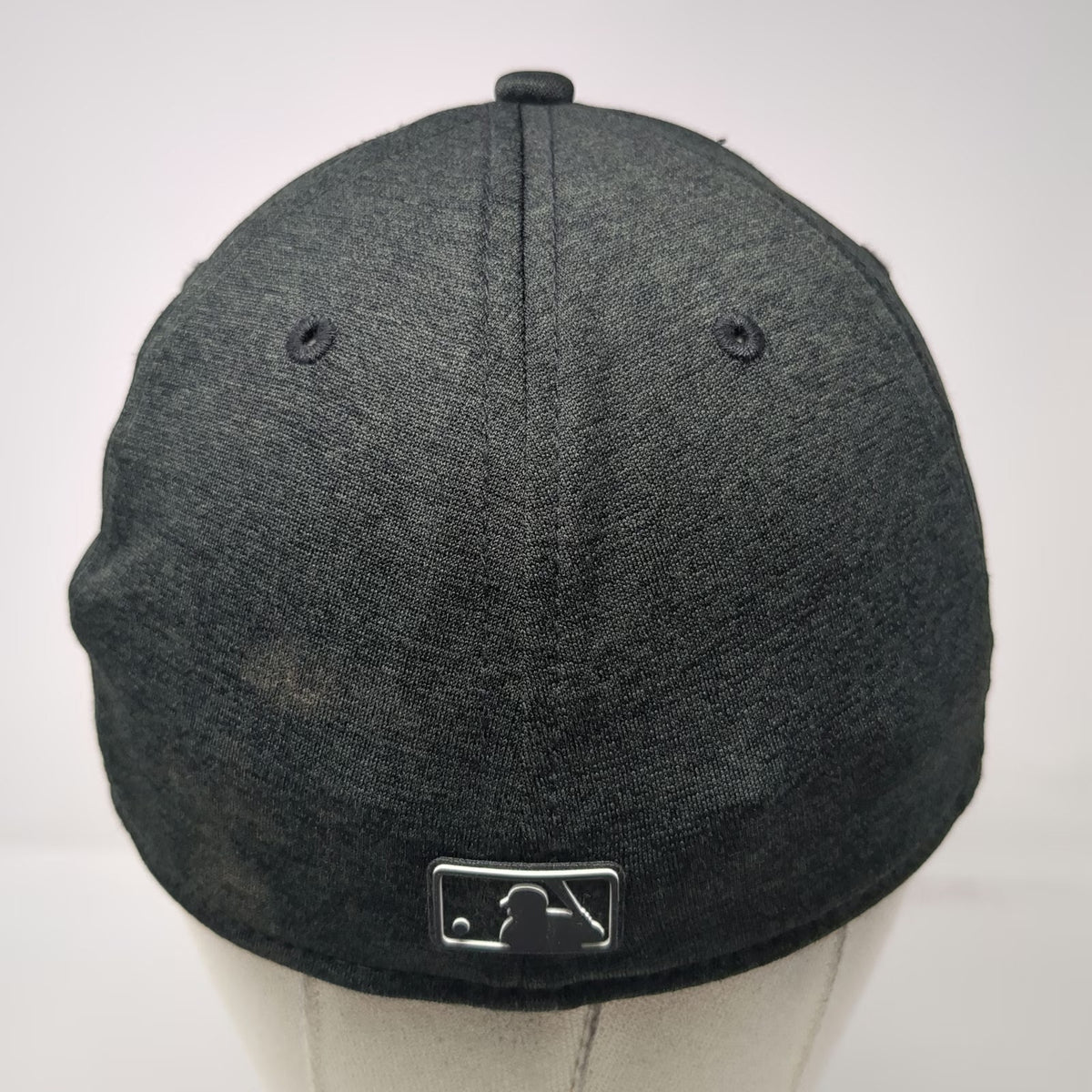 Colorado Rockies MLB New Era Baseball Cap Gray M Metallic Logo Stretch Fit Hat
