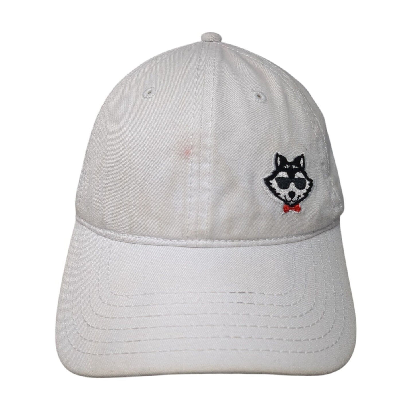 Otto Slideback Hat White One Size Adjustable Embroidered Dog Outdoor