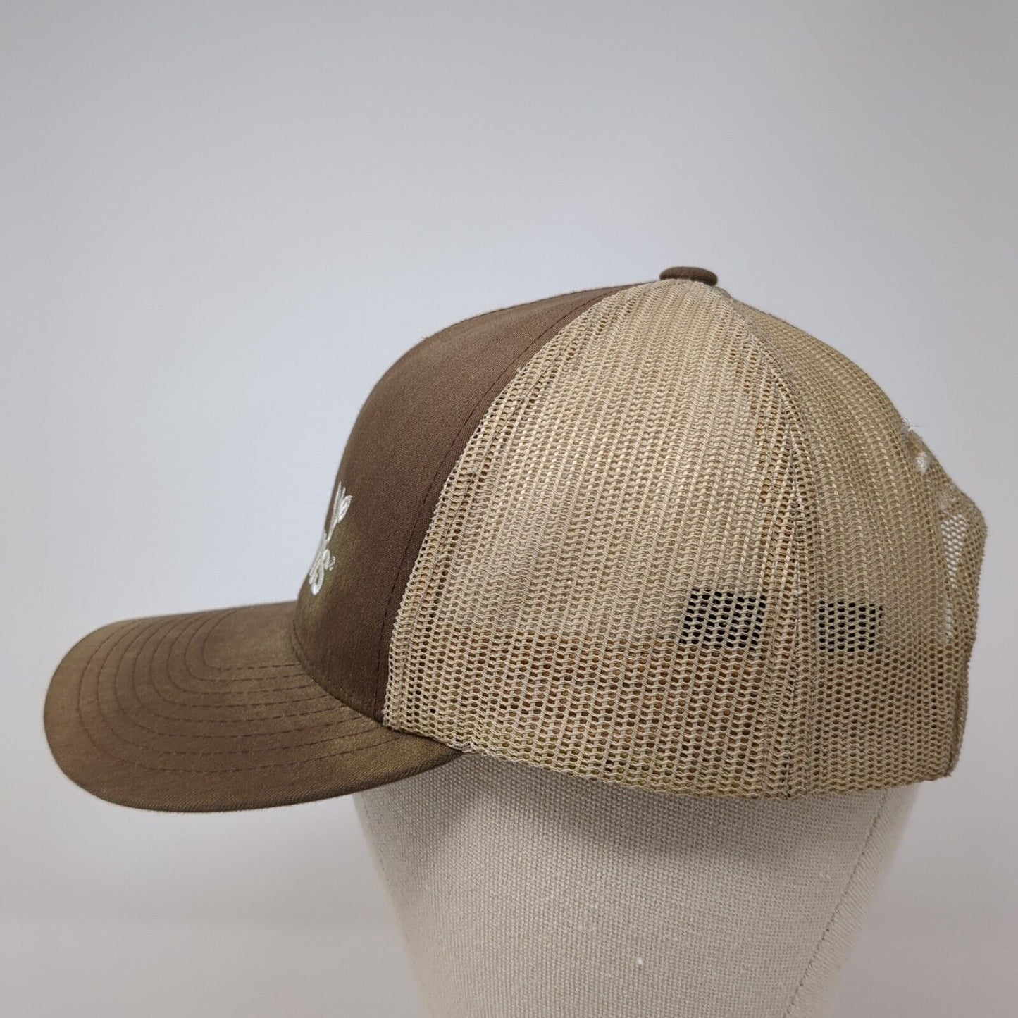 Nunhems Snapback Trucker Hat Brown One Size Mesh Back Embroidered