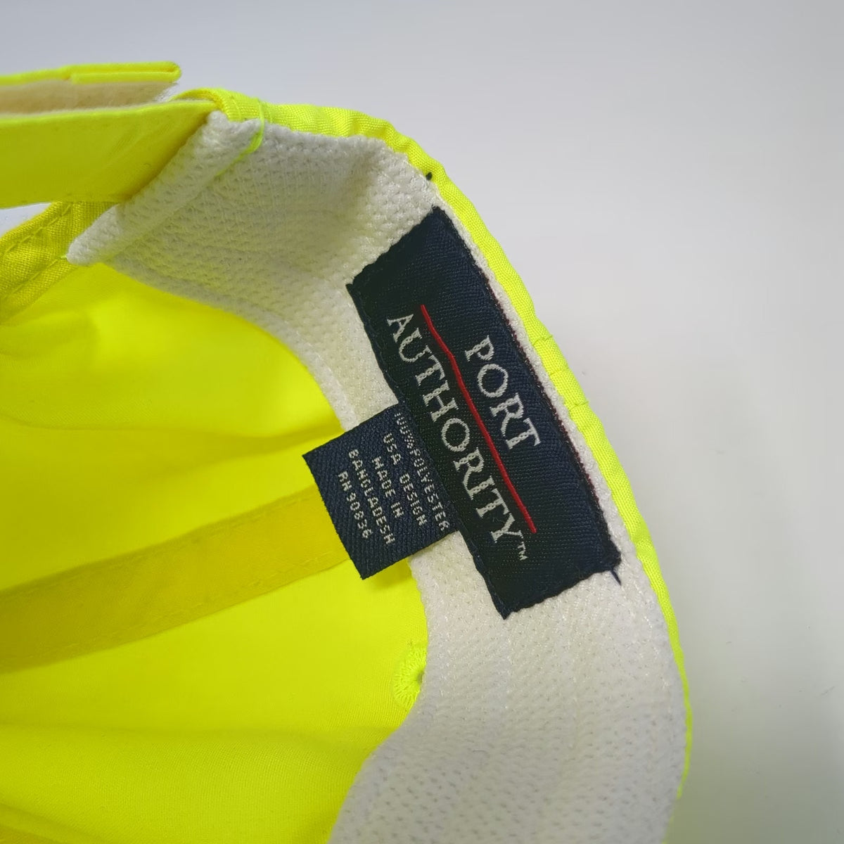 Port Authority Baseball Cap Green One Size Strapback Reflective Safety Work Hat