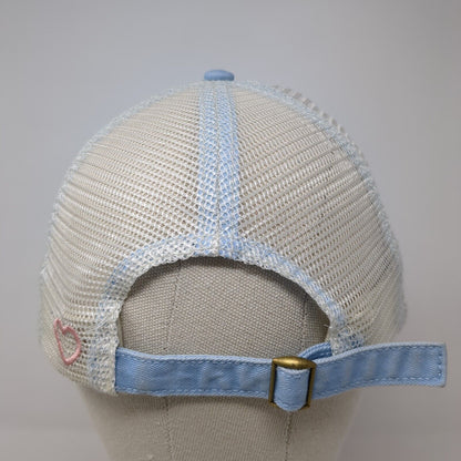 Idaho Slideback Hat Blue One Size Adjustable Distressed Mesh Back Home Free