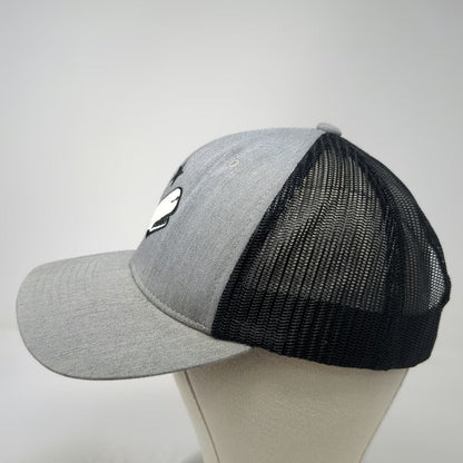 Whalers Brewing Company Trucker Hat Gray One Size Mesh Back Whale Star Snapback