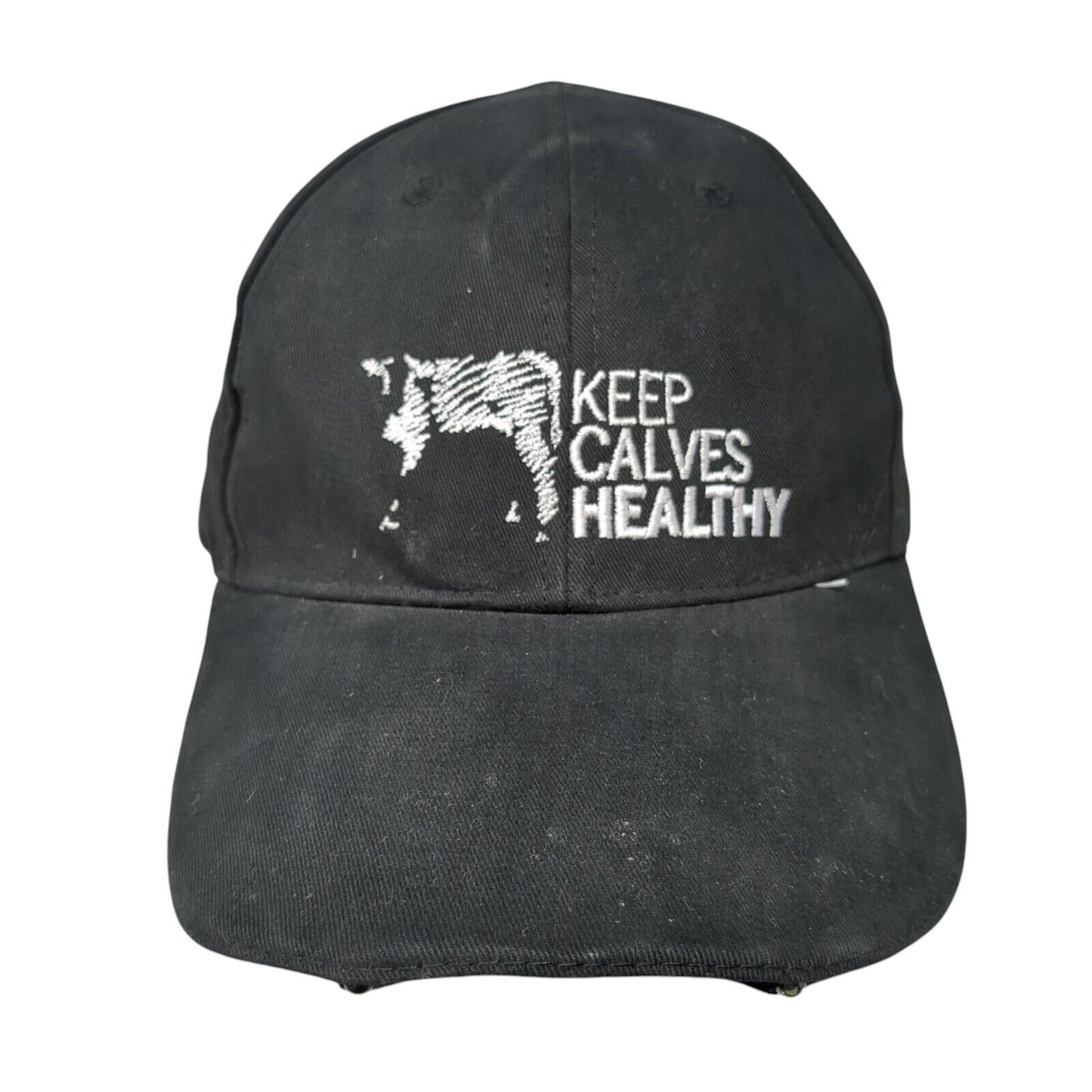 Keep Calves Healthy Strapback Hat Black One Size LED Light Powercap