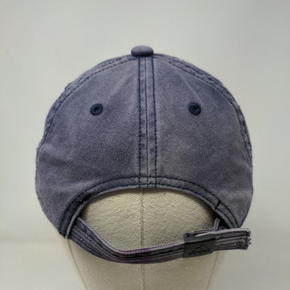 Adidas Slideback Hat Blue One Size Adjustable Embroidered Aeroready 6 Panel