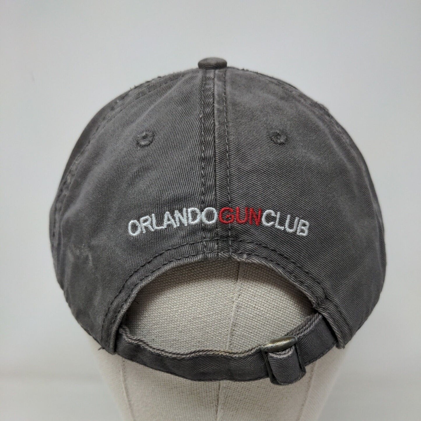 Orlando Gun Club Slideback Hat Gray One Size Embroidered Cap America