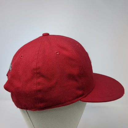 St. Louis Cardinals MLB New Era Snapback Hat Red OSFM Wool Flat Brim 9FIFTY Grey