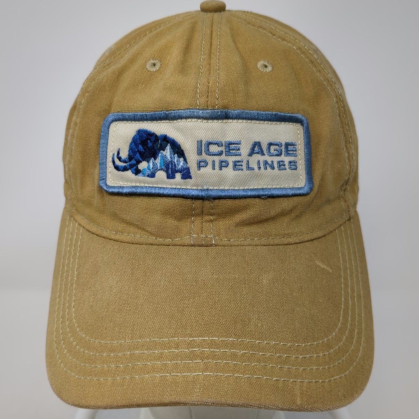Legacy Baseball Cap Brown Blue White One Size Ice Age Pipelines Cotton Patch Hat