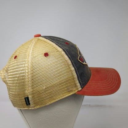 Legacy Trucker Hat Blue Orange Beige One Size Soldotna Alaska Moose Snapback