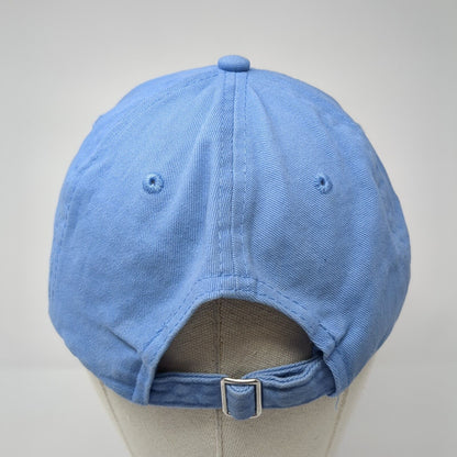 Port & Company Slideback Hat Blue One Size Adjustable Embroidered Logo